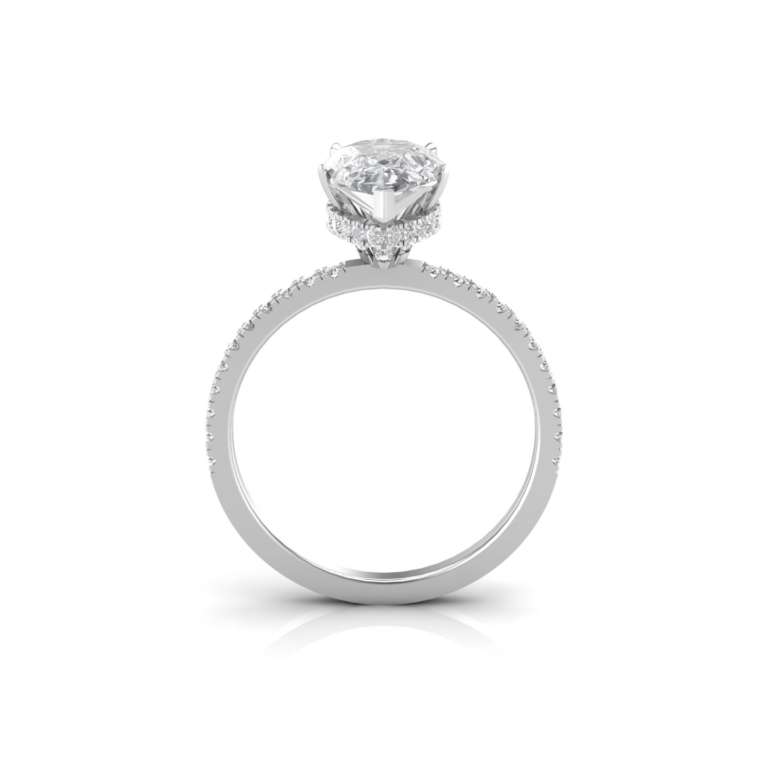 Pear Engagement Ring HHP2 My Moissanite Custom Jewelry Harro